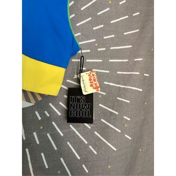 NWT Free People It’s Cool Now Blue and Yellow Bikini Top - Picture 4 of 8